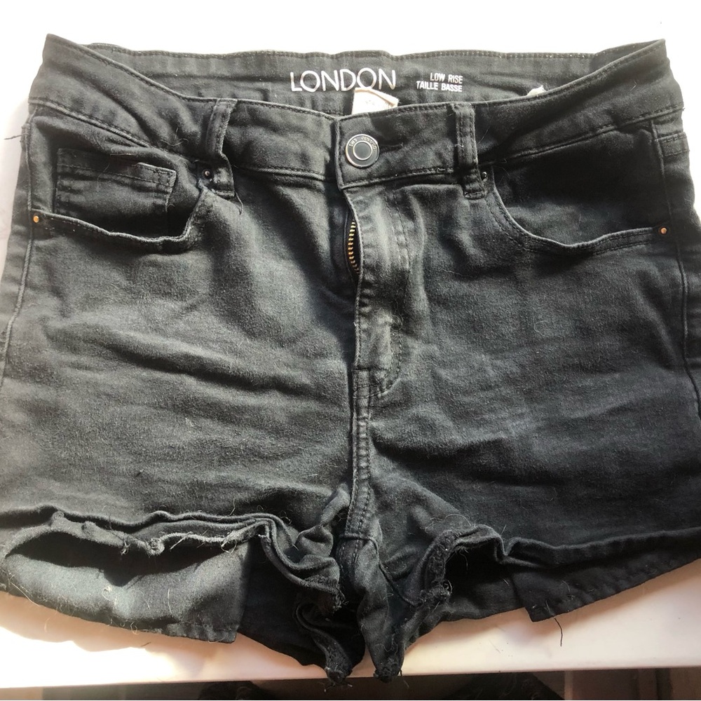 Urban Behavior Black Denim Cutoff Shorts